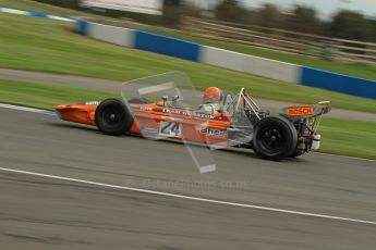 © Octane Photographic Ltd. Donington Park un-silenced general test day, 26th April 2012. Cengiz Artam, March 701, Historic F1. Digital Ref : 0301lw7d9815