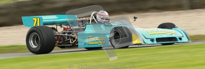 © Octane Photographic Ltd. Donington Park un-silenced general test day, 26th April 2012. Simon Taylor, Ex-Derek Bell Chevron B24 F5000. Digital Ref : 0301cb1d2919