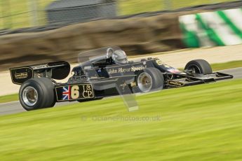 © Octane Photographic Ltd. Donington Park un-silenced general test day, 26th April 2012. Lotus 77 - Rob Hall, Historic F1. Digital Ref : 0301cb1d3082