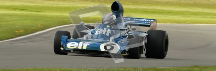 © Octane Photographic Ltd. Donington Park un-silenced general test day, 26th April 2012. Rob Hall, ex-Jackie Stewart Tyrrell006, Historic F1 Championship, Historic F1. Digital Ref : 0301cb1d3133