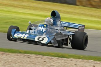 © Octane Photographic Ltd. Donington Park un-silenced general test day, 26th April 2012. Rob Hall, ex-Jackie Stewart Tyrrell006, Historic F1 Championship, Historic F1. Digital Ref : 0301cb1d3135