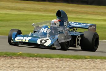 © Octane Photographic Ltd. Donington Park un-silenced general test day, 26th April 2012. John Delane, ex-Jackie Stewart Tyrrell006, Historic F1 Championship. Digital Ref : 0301cb1d3234