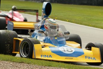 © Octane Photographic Ltd. Donington Park un-silenced general test day, 26th April 2012. Bob Berridge, Ex-John Watson, Surtees TS16, Master Grand Prix, Historic F1. Digital Ref : 0301cb1d3263