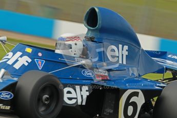 © Octane Photographic Ltd. Donington Park un-silenced general test day, 26th April 2012. John Delane, ex-Jackie Stewart Tyrrell 006, Historic F1 Championship. Digital Ref : 0301cb1d3585