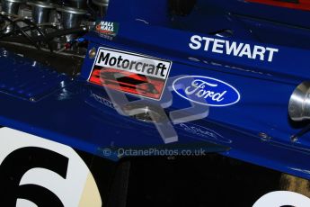 © Octane Photographic Ltd. Donington Park un-silenced general test day, 26th April 2012. John Delane's ex-Jackie Stewart Tyrrell006, Historic F1. Digital Ref : 0301cb7d7458