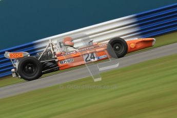 © Octane Photographic Ltd. Donington Park un-silenced general test day, 26th April 2012. Cengiz Artam, March 701, Historic F1. Digital Ref : 0301cb7d7967