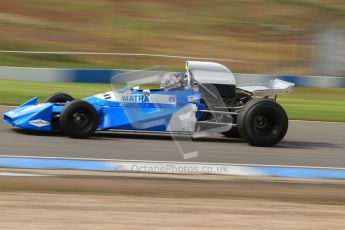 © Octane Photographic Ltd. Donington Park un-silenced general test day, 26th April 2012. Matra MS120 - Historic F1 Championship - Rob Hall. Digital Ref : 0301cb7d8128