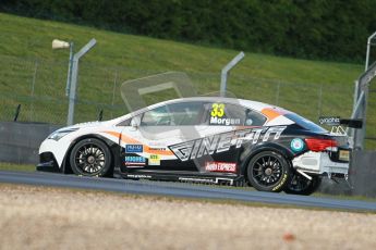 © Octane Photographic Ltd. Donington Park un-silenced general test day, 26th April 2012. BTCC, Adam Morgan, Toyota Avensis, Speedworks Motorsport doing practice starts on the Melbourne Loop. Digital Ref : 0301cb1d2685