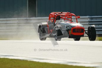 © Octane Photographic Ltd. Donington Park un-silenced general test day, 26th April 2012. Will Scully - Caterham 7. Digital Ref : 0301cb1d2737