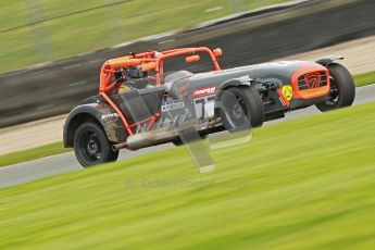 © Octane Photographic Ltd. Donington Park un-silenced general test day, 26th April 2012. Will Scully - Caterham 7. Digital Ref : 0301cb1d2900