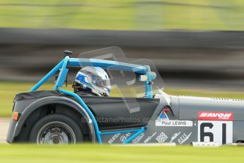 © Octane Photographic Ltd. Donington Park un-silenced general test day, 26th April 2012. Paul Lewis - Caterham 7. Digital Ref : 0301cb1d2953