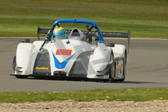 © Octane Photographic Ltd. Donington Park un-silenced general test day, 26th April 2012. Performance Direct Radical Clubman's Cup - Supersports, David Burke and Roger Bromiley. Digital Ref : 0301cb1d3120