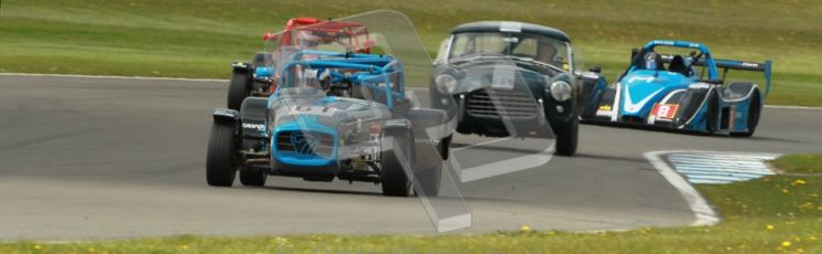 © Octane Photographic Ltd. Donington Park un-silenced general test day, 26th April 2012. Paul Lewis - Caterham 7. Digital Ref : 0301cb1d3122