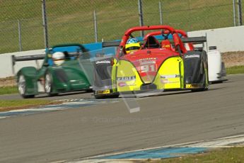© Octane Photographic Ltd. Donington Park un-silenced general test day, 26th April 2012. Performance Direct Radical Clubman's Cup - Supersports, David Frankland leads Timothy Lyons. Digital Ref : 0301cb1d3477