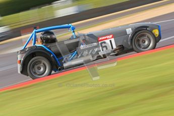 © Octane Photographic Ltd. Donington Park un-silenced general test day, 26th April 2012. Paul Lewis - Caterham 7. Digital Ref : 0301cb7d7553