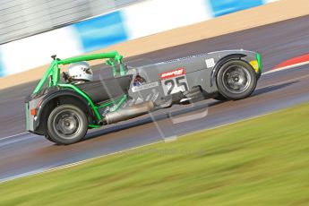 © Octane Photographic Ltd. Donington Park un-silenced general test day, 26th April 2012. David Wilkins - Caterham 7. Digital Ref : 0301cb7d7568
