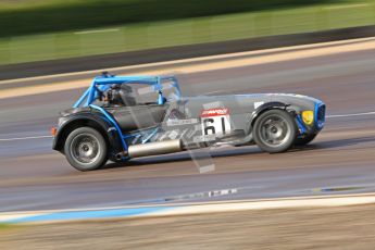 © Octane Photographic Ltd. Donington Park un-silenced general test day, 26th April 2012. Paul Lewis - Caterham 7. Digital Ref : 0301cb7d7600