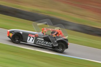 © Octane Photographic Ltd. Donington Park un-silenced general test day, 26th April 2012. Will Scully - Caterham 7. Digital Ref : 0301cb7d8357