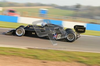 © Octane Photographic Ltd. Donington Park un-silenced general testing. Thursday 29th March 2012. Lotus 77 - Rob Hall, Historic F1. Digital Ref : 0261cb7d3864
