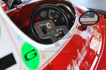 © Octane Photographic Ltd. Donington Park un-silenced general testing. Thursday 29th March 2012. Ferrari 312T, Historic F1. Digital Ref : 0261cb7d4277