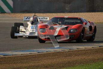 © Octane Photographic Ltd. Donington Park un-silenced general testing. Thursday 29th March 2012. Ford GT40 Mk.I and Williams FW06 - Rob Hall. Digital Ref : 0261lw7d4137