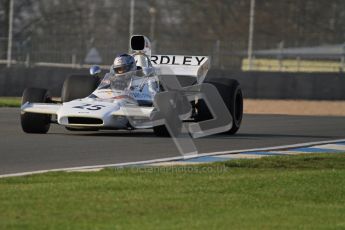 © Octane Photographic Ltd. Donington Park un-silenced general testing. Thursday 29th March 2012. McLaren M19, Historic F1. Digital Ref : 0261lw7d4348
