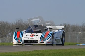 © Octane Photographic Ltd. Donington Park un-silenced general testing. Thursday 29th March 2012. Lancia LC2 - Rupert Clevely. Digital Ref : 0261lw7d4790