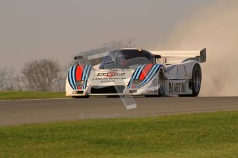 © Octane Photographic Ltd. Donington Park un-silenced general testing. Thursday 29th March 2012. Lancia LC2 - Rupert Clevely. Digital Ref : 0261lw7d4846