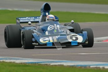 © Octane Photographic Ltd. Donington Park testing, May 3rd 2012. John Delane, ex-Jackie Stewart Tyrrell 006, Historic F1 Championship. Digital Ref : 0313cb1d6676
