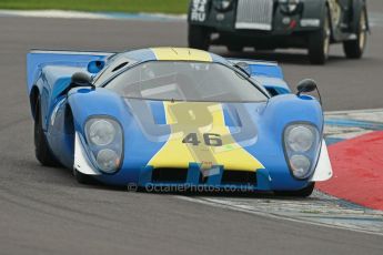 © Octane Photographic Ltd. Donington Park testing, May 3rd 2012. Lola T70. Digital Ref : 0313cb1d6770