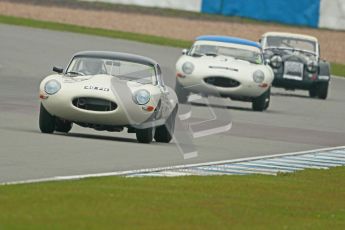 © Octane Photographic Ltd. Donington Park testing, May 3rd 2012. Jon Minshaw - Jaguar E-Type. Digital Ref : 0313cb1d7042