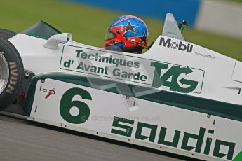 © Octane Photographic Ltd. Donington Park testing, May 3rd 2012. Ex-Keke Rosberg Williams FW08, Historic F1. Digital Ref : 0313cb1d7361