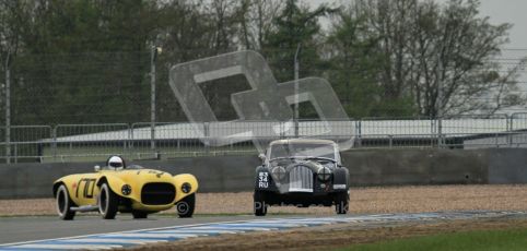 © Octane Photographic Ltd. Donington Park testing, May 3rd 2012. Morgan and Ex-Carroll Shelby/Dan Gurney Old Yeller Mk.II, Sean McLung. Digital Ref : 0313lw7d5668