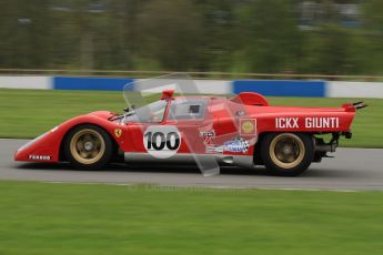 © Octane Photographic Ltd. Donington Park testing, May 3rd 2012. Ex-Ickx/Giunti Ferrari 512M. Digital Ref : 0313lw7d5874