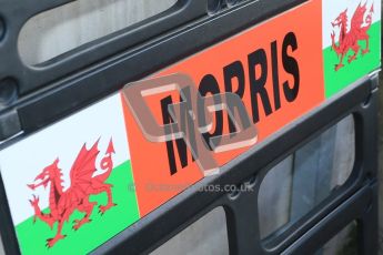 © Octane Photographic Ltd. 2012. Donington Park - General Test Day. Thursday 16th August 2012. Formula Renault BARC. Seb Morris' pit board - Fortec motorsports. Digital Ref : 0458cb1d0164