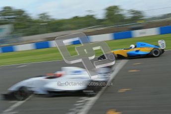 © Octane Photographic Ltd. 2012. Donington Park - General Test Day. Thursday 16th August 2012. Formula Renault BARC. Jake Dalton - MGR Motorsport and Oliver Sirrell - ACS Motorsport. Digital Ref : 0458cb1d0184