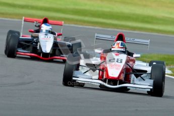 © Octane Photographic Ltd. 2012. Donington Park - General Test Day. Thursday 16th August 2012. Formula Renault BARC. Kieran Vernon - Hillspeed and Michael Epps - JWA-Avila. Digital Ref : 0458ce1d0122