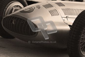 © Octane Photographic Ltd. 2012. Donington Park - General Test Day. Thursday 16th August 2012. 1939 Mercedes W163, Historic F1. Digital Ref : 0458cb1d0347