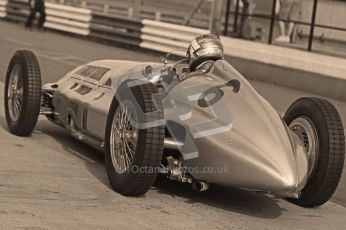 © Octane Photographic Ltd. 2012. Donington Park - General Test Day. Thursday 16th August 2012. 1939 Mercedes W163, Historic F1. Digital Ref : 0458cb1d0356