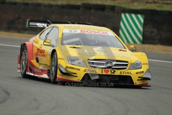 © Octane Photographic Ltd. 2012. DTM – Brands Hatch  - Friday Afternoon Practice. David Coulthard - Mercedes AMG C-Coupe - DHL Paket Mercedes AMG. Digital Ref :