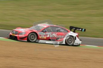 © Octane Photographic Ltd. 2012. DTM – Brands Hatch  - Friday Practice 1. Susie Wolff - TV Spielfilm Mercedes AMG C-Coupe. Digital Ref : 0340cb7d2935