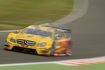 © Octane Photographic Ltd. 2012. DTM – Brands Hatch - Friday Practice 1. David Coulthard - Mercedes AMG C-Coupe - DHL Paket Mercedes AMG. Digital Ref :