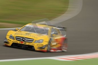 © Octane Photographic Ltd. 2012. DTM – Brands Hatch  - Friday Practice 1. David Coulthard - Mercedes AMG C-Coupe - DHL Paket Mercedes AMG. Digital Ref :