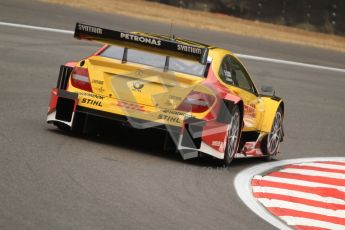 © Octane Photographic Ltd. 2012. DTM – Brands Hatch  - Friday Practice 1. David Coulthard - Mercedes AMG C-Coupe - DHL Paket Mercedes AMG. Digital Ref :