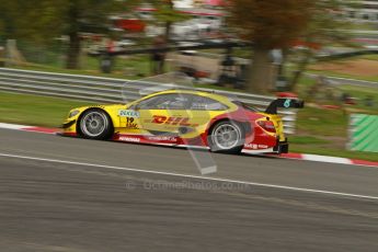 © Octane Photographic Ltd. 2012. DTM – Brands Hatch  - Friday Practice 1. David Coulthard - Mercedes AMG C-Coupe - DHL Paket Mercedes AMG. Digital Ref :