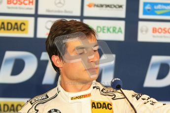 © Octane Photographic Ltd. 2012. DTM – Brands Hatch  - Saturday Press Conference. Digital Ref :