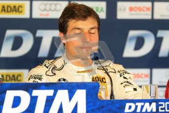 © Octane Photographic Ltd. 2012. DTM – Brands Hatch  - Saturday Press Conference. Bruno Spengler - BMW M3 DTM - BMW Team Schnitzer. Digital Ref :