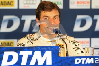 © Octane Photographic Ltd. 2012. DTM – Brands Hatch - Saturday Press Conference. Bruno Spengler - BMW M3 DTM - BMW Team Schnitzer. Digital Ref :