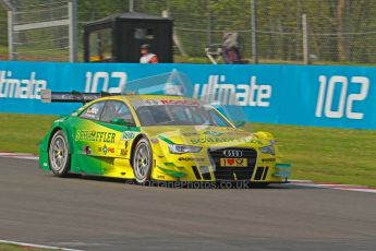 © Octane Photographic Ltd. 2012. DTM – Brands Hatch  - Saturday 19th May 2012. Mike Rockenfeller - Audi A5 DTM - Audi Sport Team Phoenix. Digital Ref :