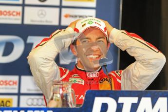 © Octane Photographic Ltd. 2012. DTM – Brands Hatch - Saturday Press Conference. Mike Rockenfeller - Audi A5 DTM - Audi Sport Team Phoenix. Digital Ref :